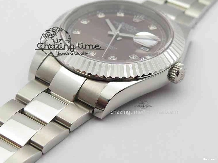 MiroTime 0505 Packable DateJust II 41mm SS BP Maker Best Edition Gray Dial Diam On SS Bracelet SA 3729